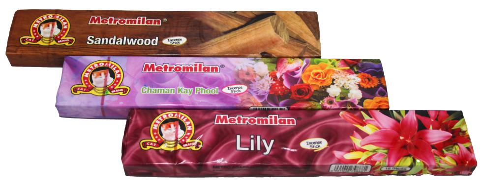 12 Packs of (18-20) Incense Sticks (Agarbatti)