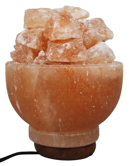 Plain Bowl Slat Lamp (Salt Chunks)
