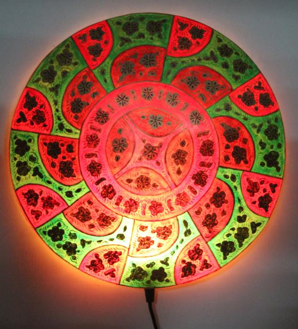 Camel Skin Wall Lamp (Plate) 15x15 inch